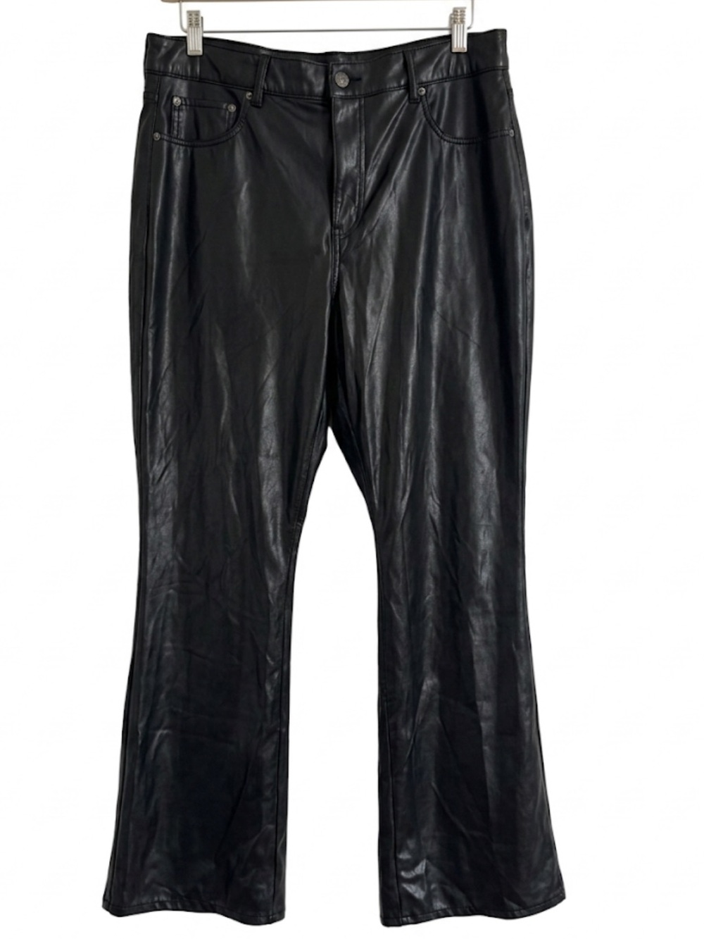 AE Stretch Vegan Leather Super High-Waisted Kick Boot Pant